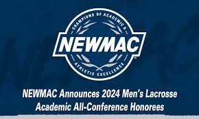 NEWMAC Announces 2024 NEWMAC Men's Lacrosse Academic All-Conference  Honorees