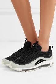 Black And Blue Air Max 97 Black Air Max 97 Premium Suede And Mesh Sneakers Nike Nike Air Max 97 Air Max 97 Nike Air Max