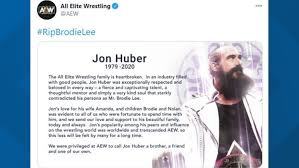 Pro wrestling star jon huber, known as brodie lee in all elite wrestling and luke harper in wwe, died the all elite wrestling family is heartbroken. Tv13fmncnymdvm