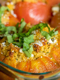 Fresh tomatoes are key to this dish, of course. Mediterranean Couscous Stuffed Tomatoes 12 Tomatoes
