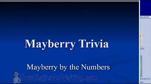 Zoe samuel 6 min quiz sewing is one of those skills that is deemed to be very. Two Chairs No Waiting 331 Mayberry By The Numbers Trivia