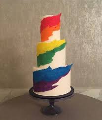 Rainbow Wedding Cake Idea Colorful Wedding Cake Flour Bloom Cakes Rainbow Wedding Cake Colorful Wedding Cakes Rainbow Wedding