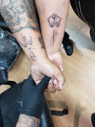 King And Queen Crown Tattoos Couple Tattoos King And Queen Crowns
