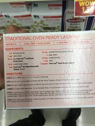 Best Easy Lasagna Recipe On Back Of Food Lion Oven Ready Lasagna Noodles Oven Ready Lasagna No Noodle Lasagna Best Easy Lasagna Recipe