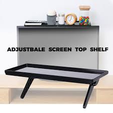 Gain de place et esthétisme pour ce meuble malin à fixer au mur. Etagere Murale Bureau Pour Moniteur D Ordinateur Bureau Pour Television En Abs 3 Cdiscount Maison