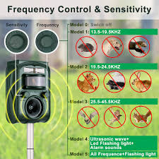 My cats actually lay right underneath one. Squirrels Wikomo Ultrasonic Pest Repeller Rats Outdoor New Version Motion Sensor And Flashing Light For Cats
