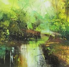 The original abstract landscape painting by paul treasure is framed, stringed and ready to be displayed. Claire Wiltsher Beneath The Surface Vi Contemporary Abstract Landscape Oil Painting On Canvas At 1stdibs