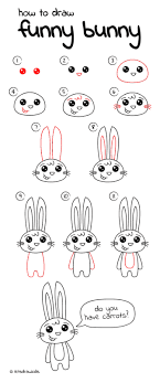Como Desenhar Um Coelho 34 Ideias Para Ensinar Os Pequenos Download gratis conjunto coelhinho fofo da páscoa e adesivo ovo vetor. como desenhar um coelho 34 ideias