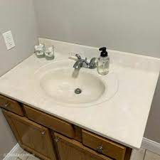 Maybe you would like to learn more about one of these? Farmhouse Bathroom Makeover On A Budget Bathroom Makeover Sink Painting Bathroom
