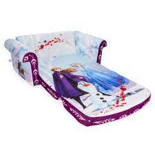Marshmallow Furniture 2 In 1 Flip Open Couch Bed Kids Disney S Frozen 2 Walmart Com Foam Sofa Frozen Toys Flipping Furniture