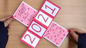 Diycards #greetingcards #handmade this is a tutorial video on how to make easy last moment birthday greetings for special. How To Make New Year Pop Up Card Handmade Easy Greeting Card For Happy New Year 2021 Youtube