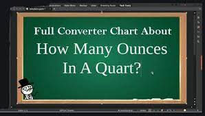 1 quart = 946.4 milliliters = 192 teaspoons = 64 tablespoons = 32 ounces = 4 cups = 2 pints = 1/4 gallon: How Many Ounces In A Quart Full Figures And Converter Chart