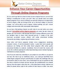 Enhance Your Career Opportunities Through Online Degree Programs By John Maxted Issuu