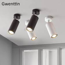 A hanging light is any light attached from the ceiling using a cord, chain or rope, and designers often style this hanging light hardware to compliment the design of the light itself. Modern Black White Led Ceiling Lights Living Room Nordic Spot Ceiling Lamp Hanging Kitchen Dining Room Light Fixtures Home Decor Ceiling Lights Aliexpress
