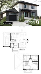 1850 square feet house with floor plan. Contemporary Home Two Story Contemporary Home Plan With Garage Open Dining And Living Concept Modern House Plans Contemporary House Plans House Floor Plans
