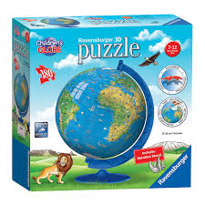 Just be ready to use a little extra patience while placing the last few pieces. Ravensburger 3d Globe Puzzle 180 Pieces Happy Little Tadpole