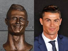 Ronaldo reportedly paid nearly $30,000 to have a wax statue of himself made that he could keep at home. Madeira Airport Statue Of Cristiano Ronaldo Hilariously Monstrous