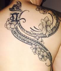 Check spelling or type a new query. Zodiac Symbol With Tribal Flower Tattoo Tribal Flower Tattoos Polynesian Tattoos Women Polynesian Tattoo