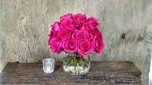Find the perfect flowers vase stock photos and editorial news pictures from getty images. Two Dozen Hot Pink Roses By Darling S Flowers