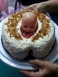 Baby Shower Cake Gross Girl Parts Baby Shower Cakes Cake Gross Cakes