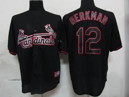 Black And Red Cardinals Jersey 12 Berkman Black Mlb St Louis Cardinals Fashion Jersey Boston Red Sox Black Fashion Boston Red Sox Jersey