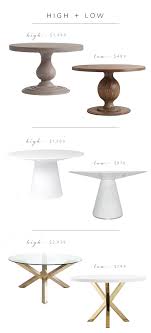 Check spelling or type a new query. High Low Roundup Round Pedestal Dining Tables Coco Kelley