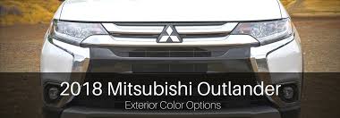 New 2018 Mitsubishi Outlander Exterior Color Options