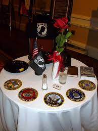 Check spelling or type a new query. The Pow Mia Table Setting Was Part Of A Tribute During The Dinner Program