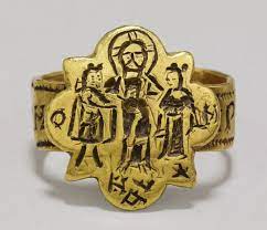 British Museum This Byzantine Wedding Ring From Agrigento Sicily Byzantine Jewelry Ancient Jewelry Medieval Jewelry