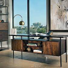 Four Hands Lauren Desk 1 999 Liked On Polyvore Featuring Home Furniture And Desks Home High Fashion Home Eclectic Home