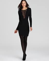 French Connection Dress Alicia Lace Front Sale Women Bloomingdale S French Connection Dress Black Sheath Dress Lace Inset Dress