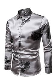 Black And White Floral Dress Shirt Mens Floral Casual Print Lapel Men S Shirt Mens Shirts Mens Shirt Dress Men Fashion Casual Outfits