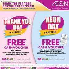Thank you day is here from today until 26th january 2020. Aeon Thank You Day Promotion 7 July 2018 8 July 2018