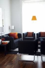 Dark Greys With A Pop Of Color Perfect For Autumn Klippan Sofa Cover In Woven Whimsy Graphite Grey Klappsta Chair Co Almofadas Coloridas Decoracao Almofadas