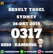 Angka Keluaran Togel Sydney 14 Okt 2019 Sydney Kambing Berenang