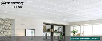 Armstrong® baltic™ 24 x 48 ceiling panels provide a traditional stucco plaster visual. Armstrong Ceilings At Menards