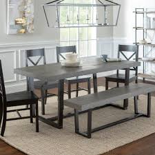 World market has dining room ideas for every good food always brings people together. 6 Piece Farmhouse Dining Set In Grey Black Walker Edison C72dstrgbl 6