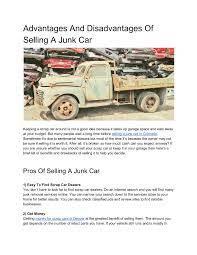 Multiply the p11d value by the vehicle's company car tax rate (illustrated in the table above) to get your benefit in kind amount. Advantages And Disadvantages Of Selling A Junk Car Flip Book Pages 1 3 Pubhtml5