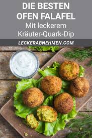 Warum kann man an sattmachertagen auch lebensmittel essen, die keine sattmacher sind? Gesunde Ofen Falafel Mit Krauterquark Fitness Rezept Zum Abnehmen Rezepte Gesunde Rezepte Rezepte Abnehmen