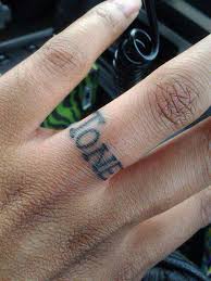 Name on finger tattoos done by kristin inkaholics gainesville ga. Lisa Tone Ring Finger Finger Tattoos For Love Love Tattoos Finger Tattoos Tone Names Name Tattoos