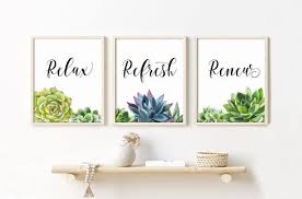 Relax Refresh Renew Printable Bathroom Wall Art Set Of 3 Etsy Kids Bathroom Wall Decor Kids Bathroom Wall Art Kids Bathroom Art