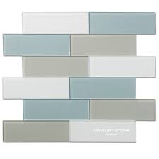 Blue grey glass tile backsplash. 3 X 8 Inch Blue Gray And White Crystal Glass Tile For Bathroom Wall And Kitchen Back Splash Buy Tile For Kitchen Tile For Bathroom Tile For Wall Product On Alibaba Com