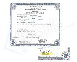 County Of Cook State Of Illinois Marriage License Signed By David D Orr Marriage License Illinois Marriage