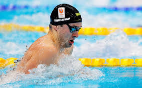 Zwemmen (heren) arno kamminga, finale 100 meter schoolslag. Ambarmdshqpirm