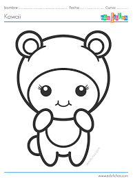 Dibujos Para Colorear De Animales Kawaii