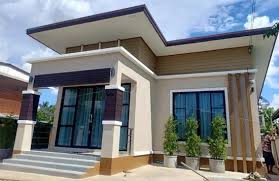 Kedua sketsa rumah sederhana di atas menampilkan desain minimalis modern, nyaman, dan sederhana, dengan konsep rumah tumbuh. Lingkar Warna 9 Desain Rumah Minimalis Modern 1 Lantai