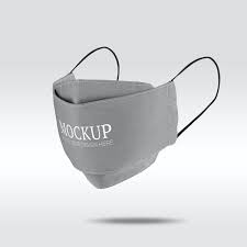 Download Premium Illustration Of Gray Fabric Face Mask Mockup 2441112 In 2020 Grey Fabric Paper Texture Background Design Face Mask