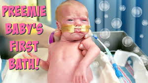 At first, bathing your baby may seem like a huge task, with all the things you have to remember to have to hand. Preemie Baby S 1st Bath Our Nicu Journey Youtube