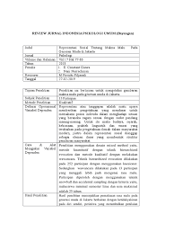 Ok, berikut contoh review jurnal manajemen sumber daya manusia. Contoh Review Jurnal