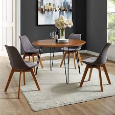 Amazon's choice for round mid century dining table. Chrisman Hairpin Dining Table Mid Century Modern Dining Table Round Midcentury Modern Dining Table Round Dining Room